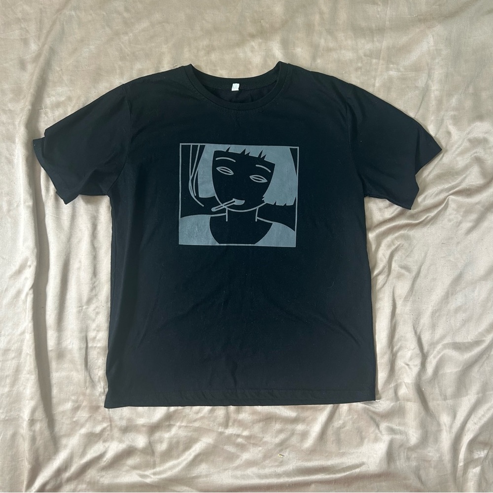 Black Anime Graphic Tee